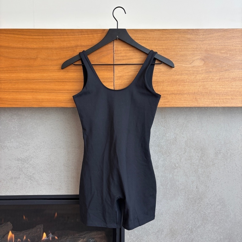 Girlfriend Collective Skyline Bike Unitard Romper, Size S